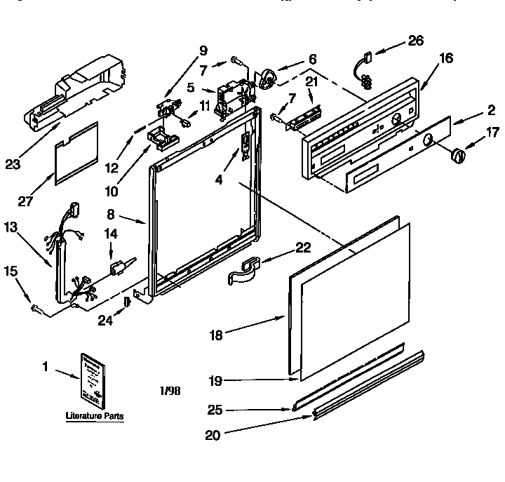 Frame and console