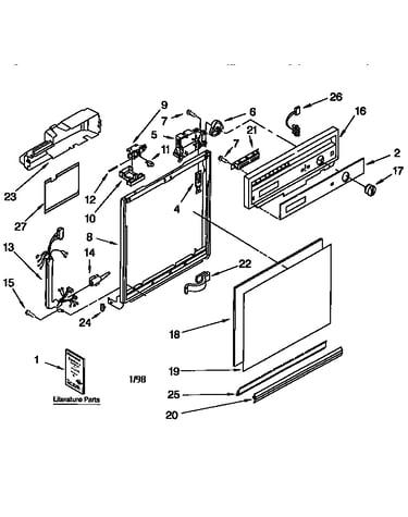 Frame and console