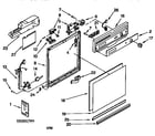 Kenmore 66517731791 frame and console diagram