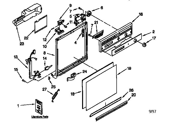 Frame and console