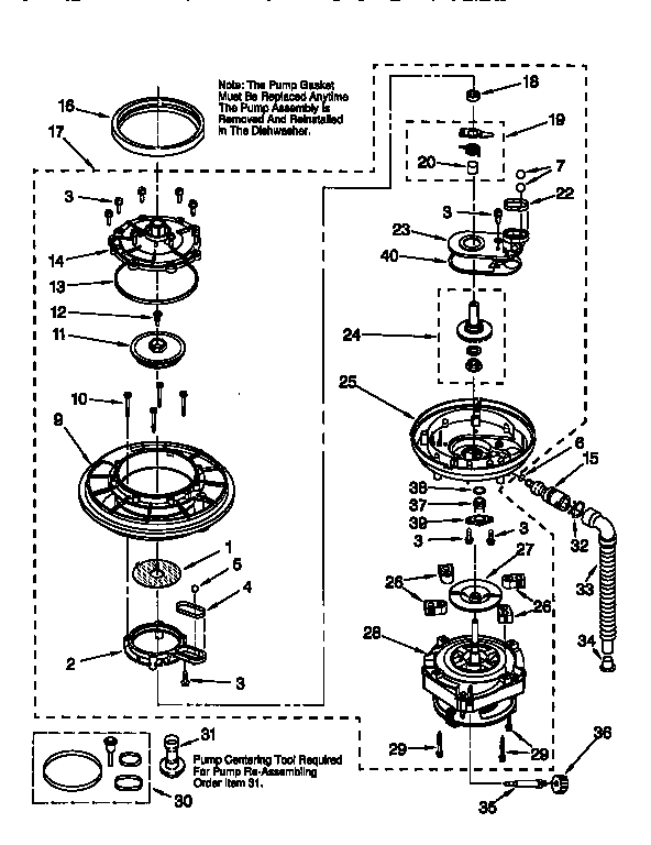 Pump and motor