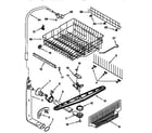 Kenmore 66515951791 upper dishrack and water feed diagram