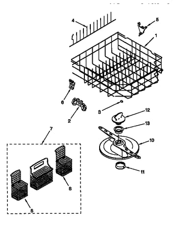 Lower dishrack