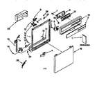 Kenmore 66515955791 frame and console diagram