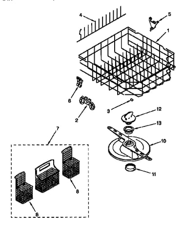 Lower dishrack