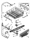Upper dishrack and water feed