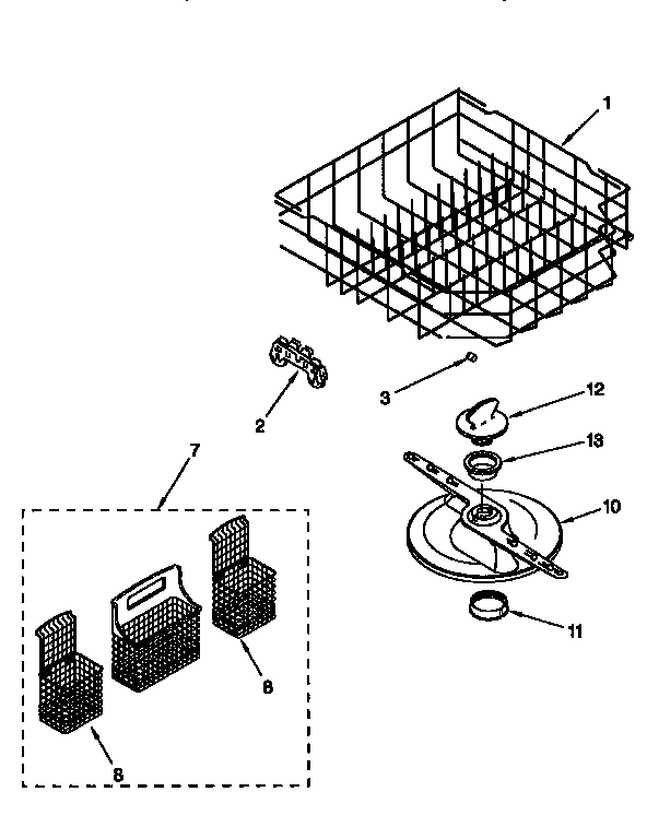 LOWER DISHRACK