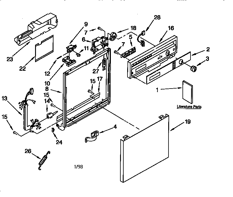 Frame and console