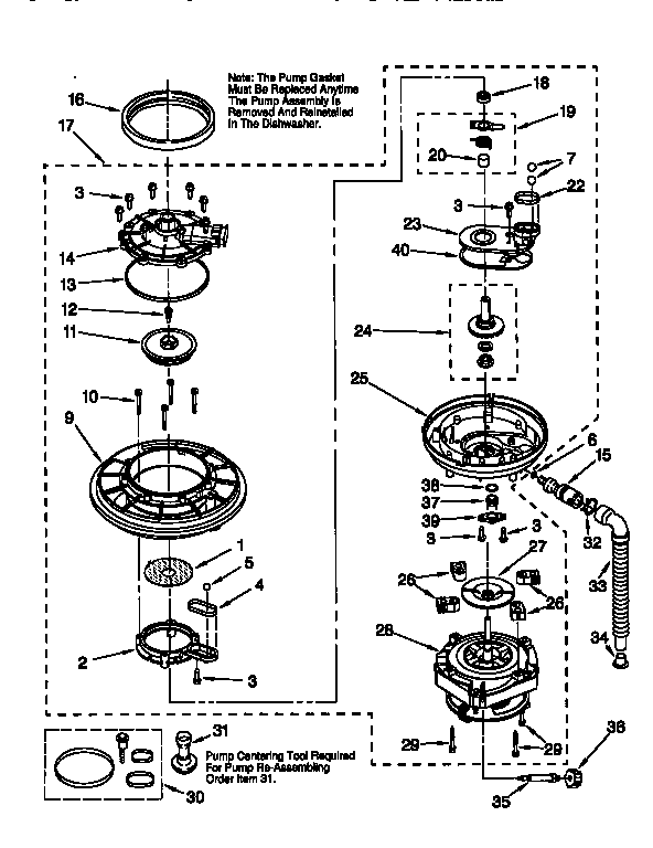 Pump and motor