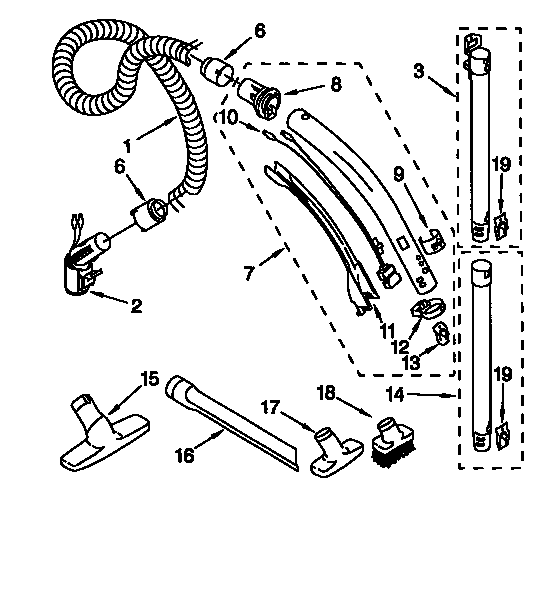 Hose and attachment