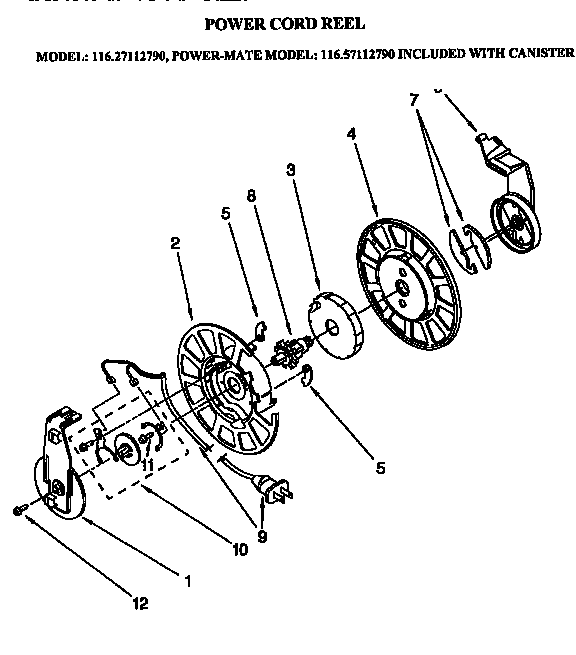 Power cord reel