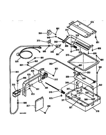 Burner section