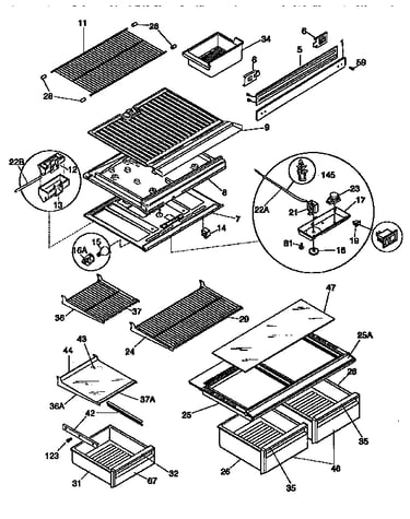 Shelves and accessories