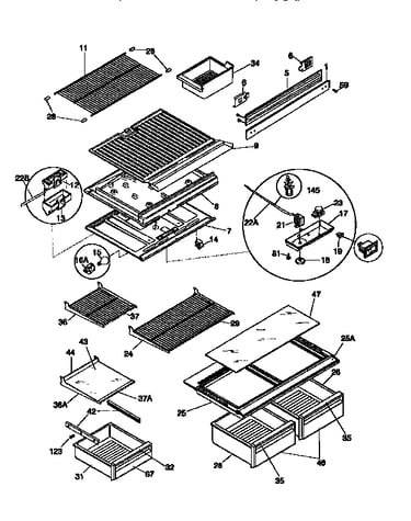 Shelves and accessories