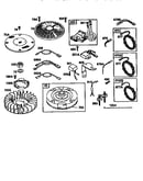 Flywheel and alternator assembly