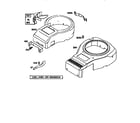 Briggs & Stratton 28Q700 TO 28Q799 blower housing diagram