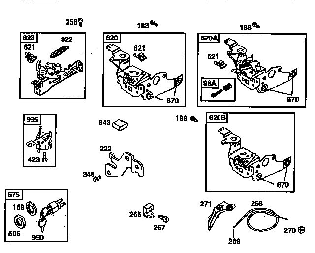 CONTROL BRACKETS