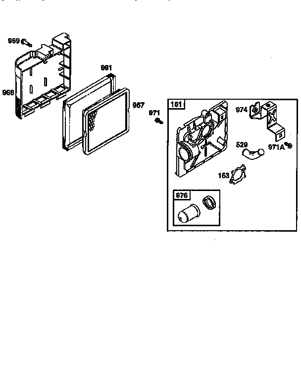 AIR CLEANER ASSEMBLY AND COVER