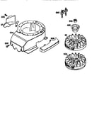 Flywheel assembly and blower housing