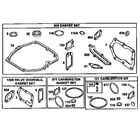 Briggs & Stratton 12H800 TO 12H899 gasket set/valve overhaul gasket set/carburetor kit diagram
