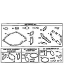 Gasket set/valve overhaul gasket set/carburetor kit