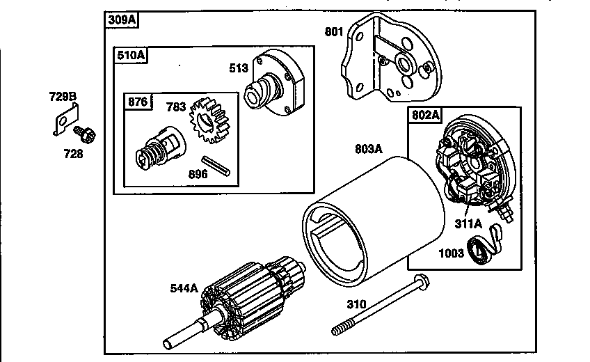 Starter assembly-a