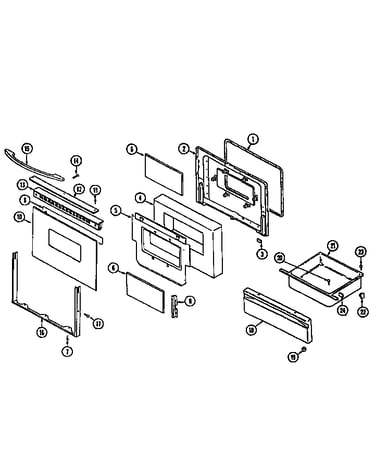 Door/drawer (serial, prefix up to 11)