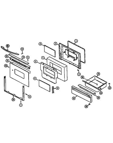 Door/drawer (serial prefix 12)