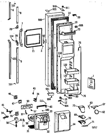 Freezer door