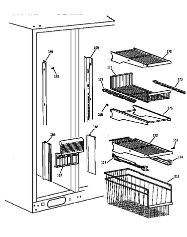 Freezer shelves
