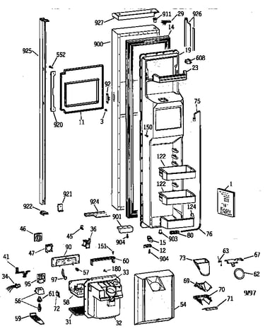 Freezer door