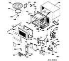 GE JES1143WW02 microwave parts diagram
