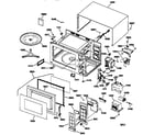 GE JES733WV03 microwave parts diagram