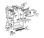 Kenmore 36368285890 cabinet parts diagram