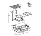 Kenmore 36378282890 shelf parts diagram