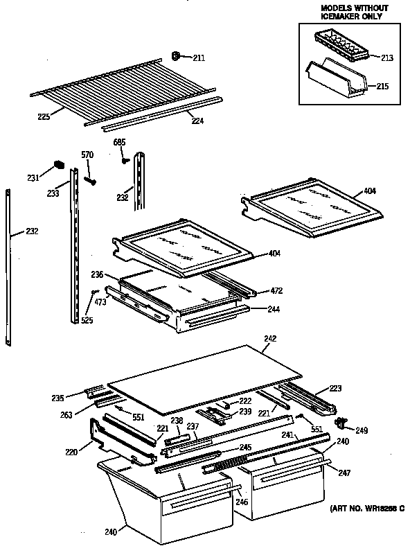 Shelf parts