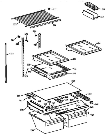 Shelf parts
