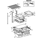 Kenmore 36368292890 shelf parts diagram