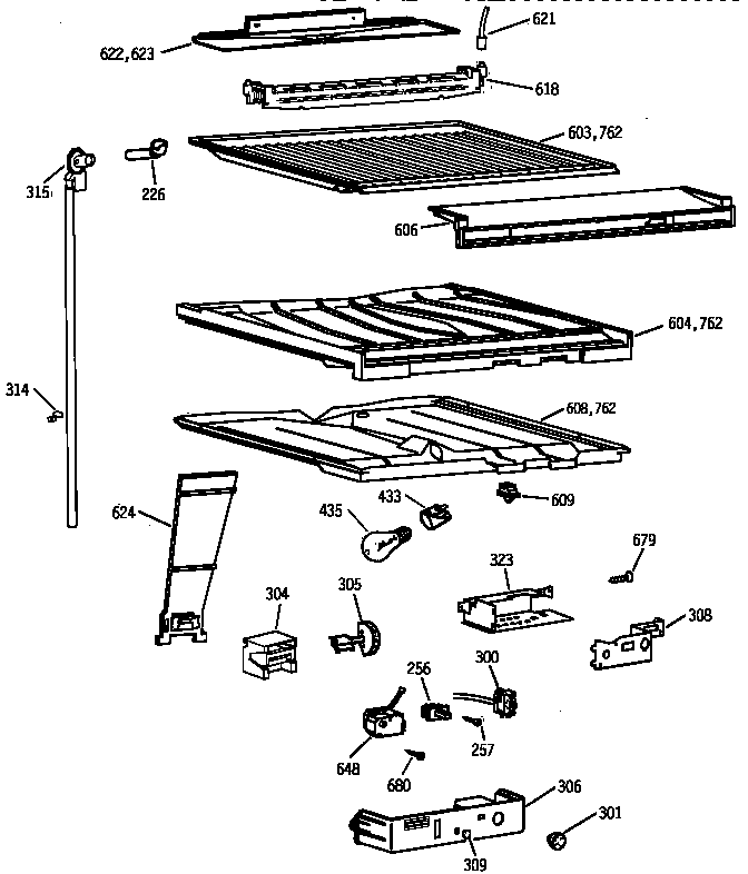 COMPARTMENT SEPARATOR PARTS