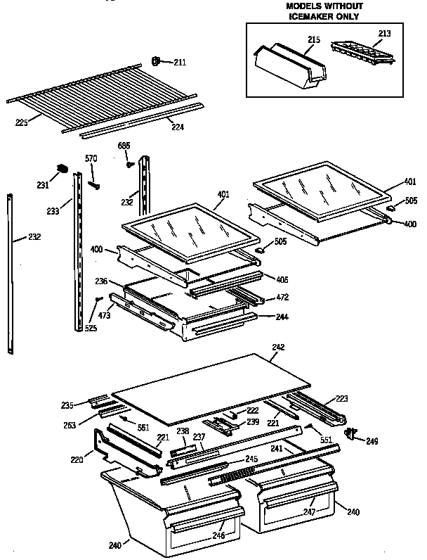 Shelf parts