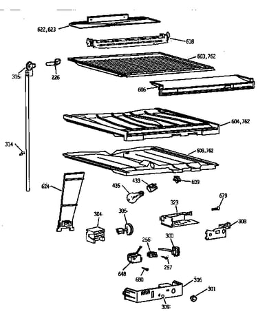 Compartment separator parts