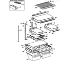 Kenmore 36368857891 shelf parts diagram