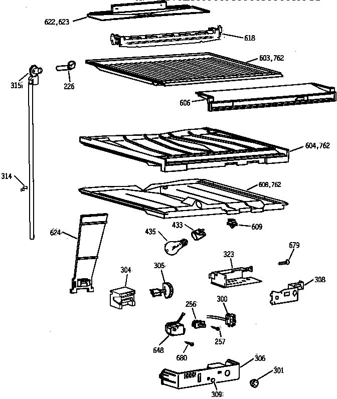 COMPARTMENT SEPARATOR PARTS