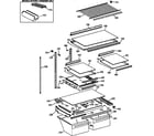 Kenmore 36378857891 shelf parts diagram