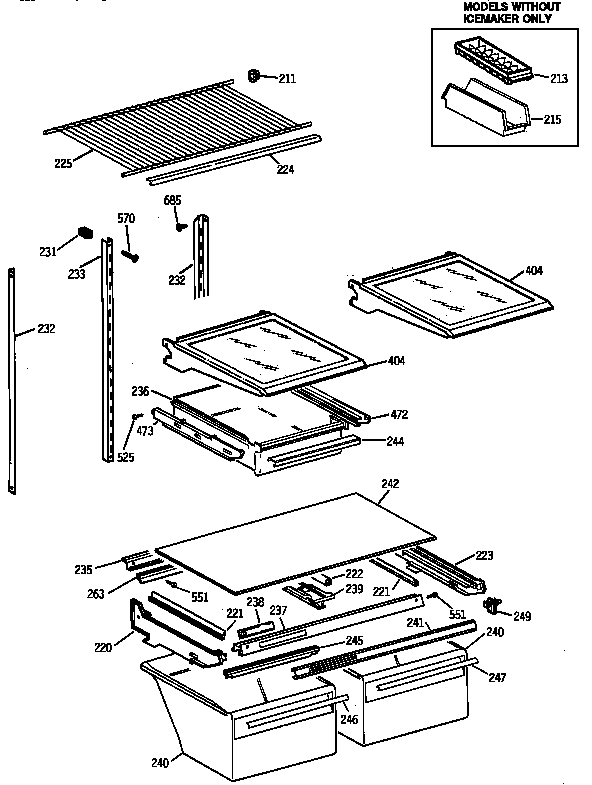 Shelf parts