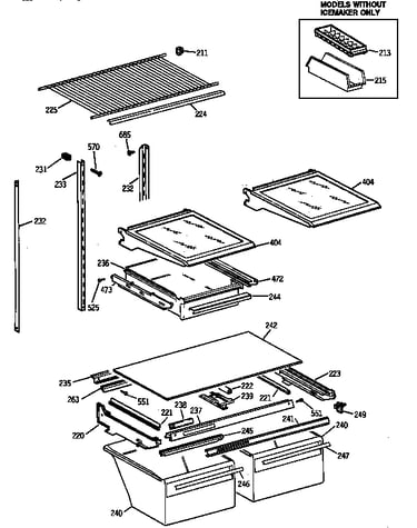 Shelf parts