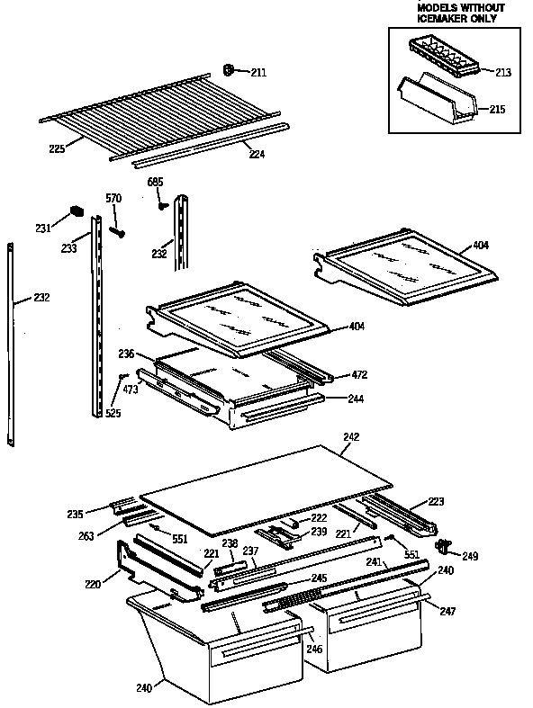 Shelf parts