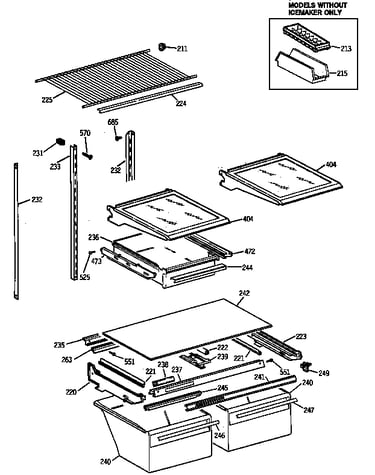 Shelf parts