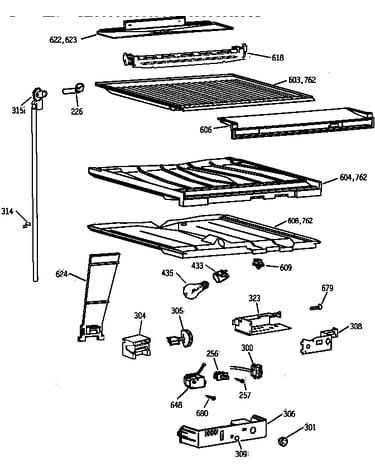 Compartment separator parts