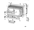 Kenmore 36368595892 freezer door diagram